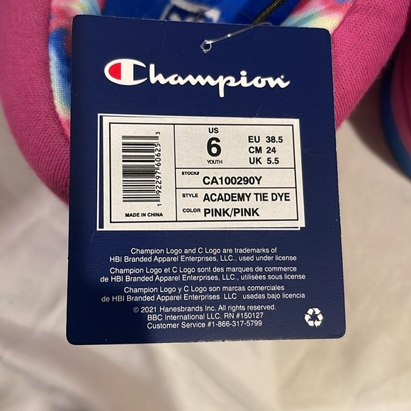 Champion Kids' Pink Tie Dye Sleepover Slipper Clog, Comfortable & Stylish - Picture 4 of 4